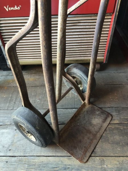 画像4: 【店舗引き取り限定】 Vintage Antique Old Industrial Heavy Duty Hand Truck Dolly (M274)  (4)