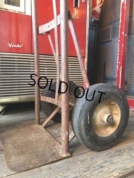 画像17: 【店舗引き取り限定】 Vintage Antique Old Industrial Heavy Duty Hand Truck Dolly (M275)  (17)