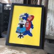 画像1: 70s Vintage Budweiser Bud Man Sticker w/frame (M726) (1)