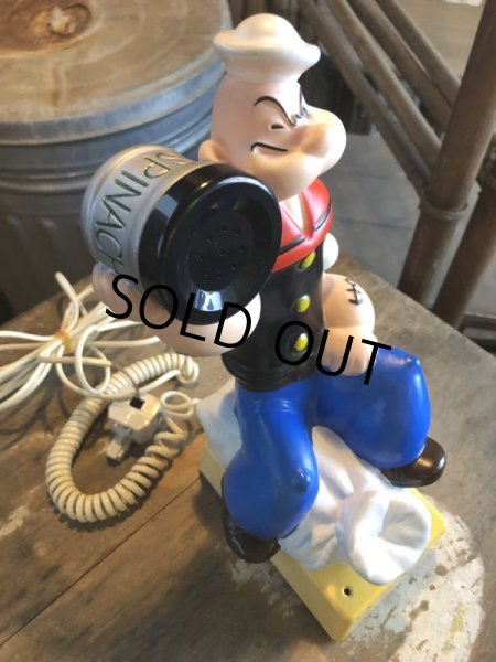 画像9: 80s Vintage Popeye Pushbutton Telephone (M278)  (9)