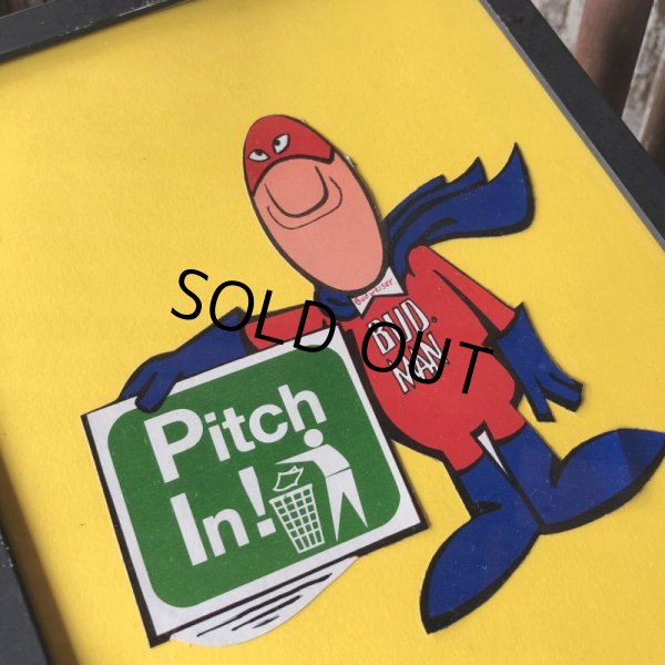 画像2: 70s Vintage Budweiser Bud Man Sticker w/frame (M727) (2)