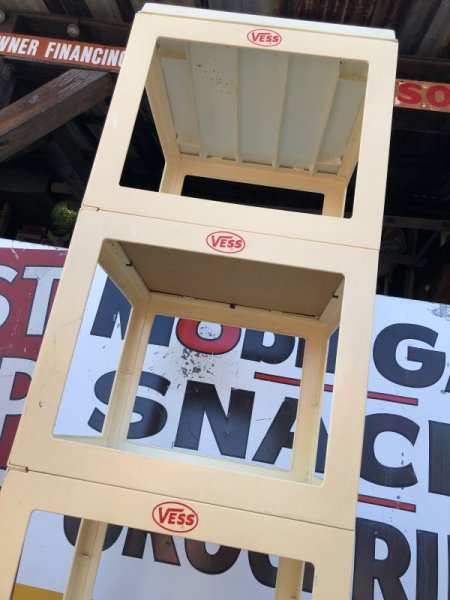 画像16: 【店舗引き取り限定】 Vintage VESS Advertising Hard Plastic Store Display Shelf Rack (M282) (16)