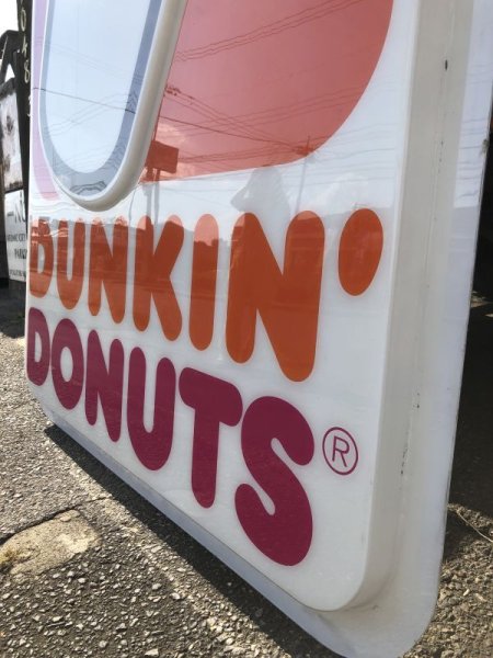 画像8: 【店舗引き取り限定】 大型245cm Vintage Advertising Dunkin' Donuts Store Display Sign Huge !!! (M284) (8)