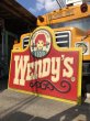 画像12: 【店舗引き取り限定】 大型195cm Vintage Advertising Wendy's Old Fashioned Hamburgers Store Display Sign Huge !!! (M285) (12)