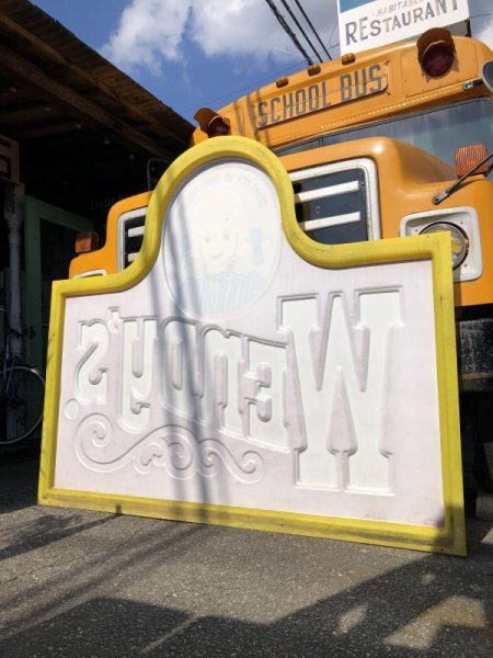 画像11: 【店舗引き取り限定】 大型195cm Vintage Advertising Wendy's Old Fashioned Hamburgers Store Display Sign Huge !!! (M285) (11)