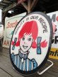 画像15: 【店舗引き取り限定】 大型92cm Vintage Advertising Wendy's Wendy Store Display Sign Huge!!! (M285) (15)