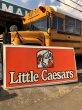 画像9: 【店舗引き取り限定】 大型245cm Vintage Advertising Little Caesars Pizza Store Display Sign Huge!!! (M286) (9)