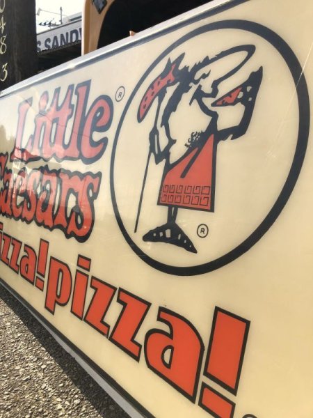 画像6: 【店舗引き取り限定】 大型184cm Vintage Advertising Little Caesars Pizza Store Display Sign Hard to Find! (M287) (6)