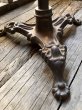 画像13: Antique 3 Legged Cast Iron Ornamental Pub Cafe Saloon Table (M288)  (13)