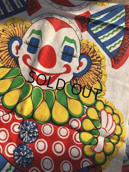 画像3: 70s Vintage N.O.S Cut N Sew Cloth Fabric Panel Pillow Doll  Clown (M297)  (3)
