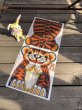 画像1: 70s Vintage N.O.S Cut N Sew Cloth Fabric Panel Pillow Doll  Tiger (M291)  (1)