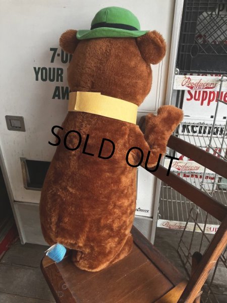 画像4: 80s Vintage Hanna Barbera Mighty Star Yogi Bear Plush Doll 75cm (M305)  (4)