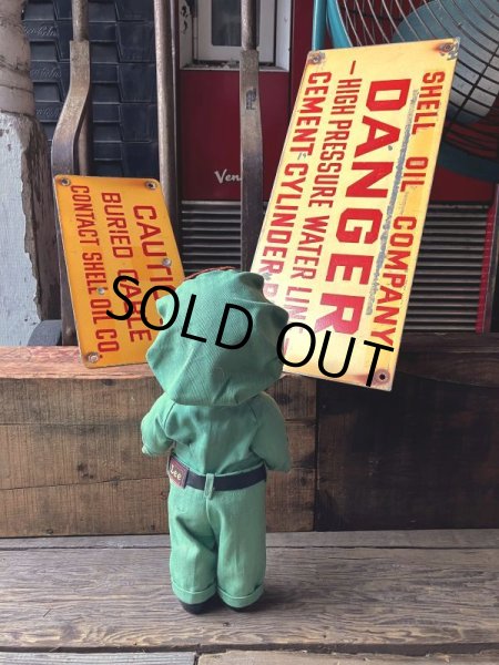 画像9: RARE!! Vintage ORIGINAL Shell Oil Company CAUTIN Sign (M307)  (9)