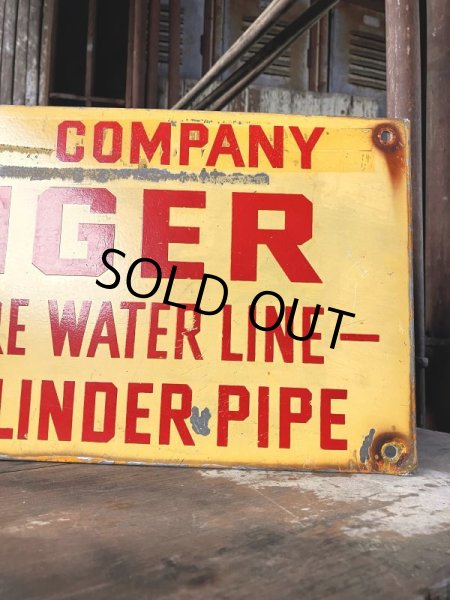 画像7: RARE!! Vintage ORIGINAL Shell Oil Company DANGER Sign (M306)  (7)