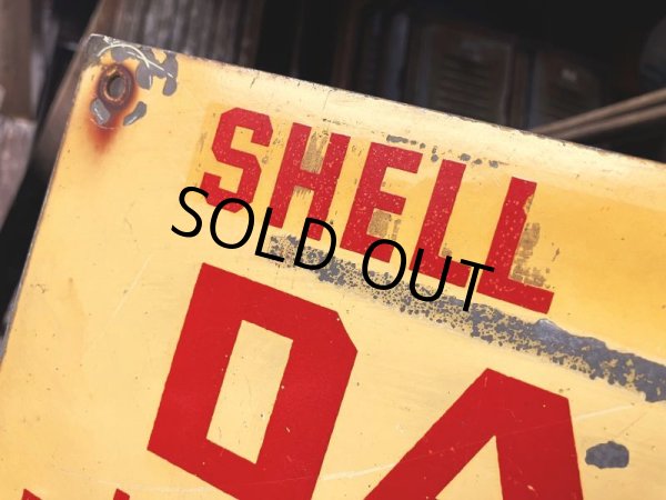 画像4: RARE!! Vintage ORIGINAL Shell Oil Company DANGER Sign (M306)  (4)