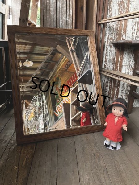 画像8: Antique Wooden Frame Mirror (M309)  (8)