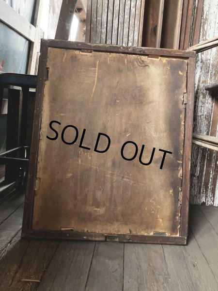 画像6: Antique Wooden Frame Mirror (M309)  (6)