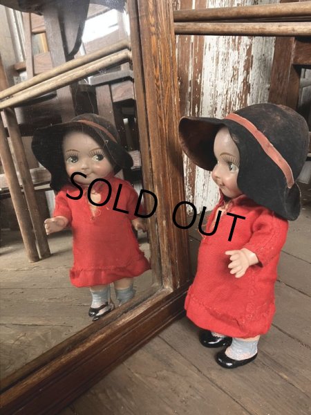 画像10: Antique Wooden Frame Mirror (M309)  (10)