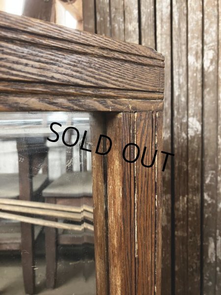 画像4: Antique Wooden Frame Mirror (M309)  (4)