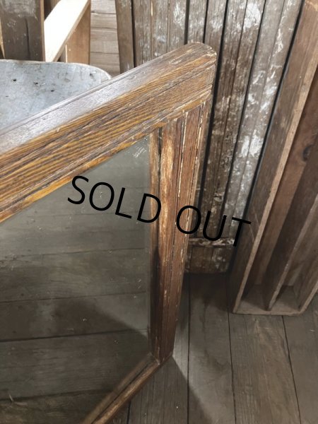 画像3: Antique Wooden Frame Mirror (M309)  (3)