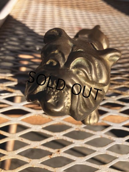 画像8: Vintage Solid Brass Bulldog Paperweight Figurine (M310)  (8)