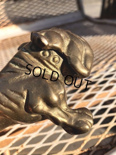 画像10: Vintage Solid Brass Bulldog Paperweight Figurine (M310)  (10)