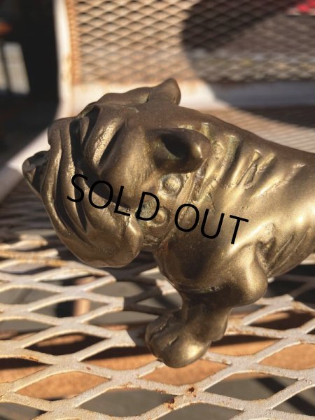 画像9: Vintage Solid Brass Bulldog Paperweight Figurine (M310)  (9)