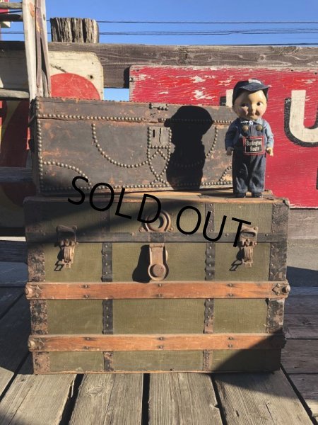 画像30: Antique Steamer Trunk (M313)  (30)