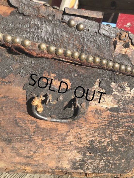 画像16: Antique Steamer Trunk (M313)  (16)