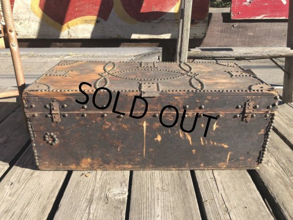 画像12: Antique Steamer Trunk (M313)  (12)