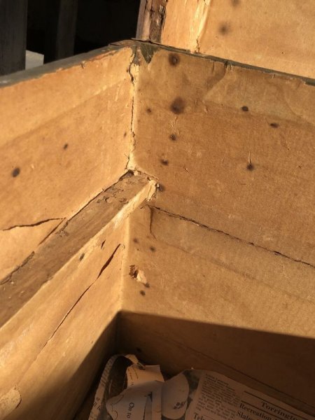 画像13: Vintage Wood Trunk (M312)  (13)