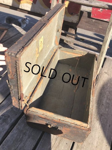 画像17: Antique Steamer Trunk (M313)  (17)