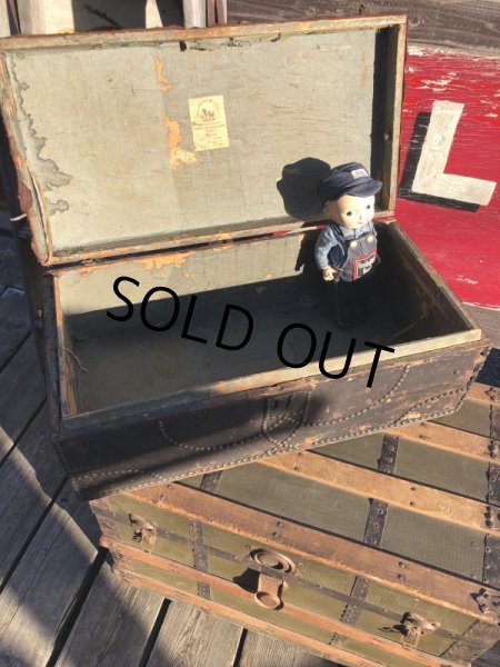 画像29: Antique Steamer Trunk (M313)  (29)