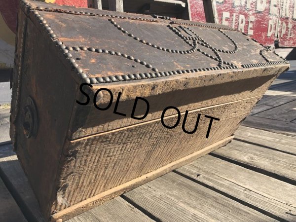 画像23: Antique Steamer Trunk (M313)  (23)