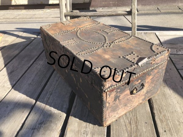 画像15: Antique Steamer Trunk (M313)  (15)