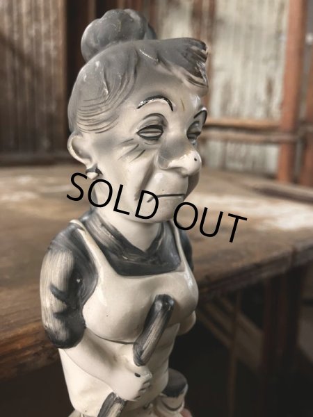 画像10: 50s Vintage KWITCHERBELYAKEN JAPAN Weird People Ceramic Statue (M314)  (10)