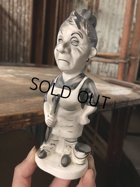 画像11: 50s Vintage KWITCHERBELYAKEN JAPAN Weird People Ceramic Statue (M314)  (11)