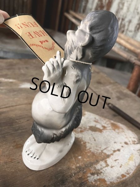 画像6: 50s Vintage KWITCHERBELYAKEN JAPAN Weird People Ceramic Statue (M315)  (6)