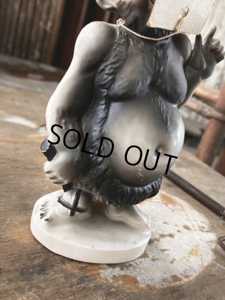 画像4: 50s Vintage KWITCHERBELYAKEN JAPAN Weird People Ceramic Statue (M315)  (4)