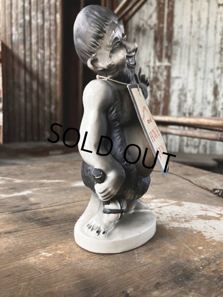 画像2: 50s Vintage KWITCHERBELYAKEN JAPAN Weird People Ceramic Statue (M315)  (2)