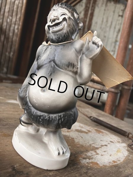 画像7: 50s Vintage KWITCHERBELYAKEN JAPAN Weird People Ceramic Statue (M315)  (7)
