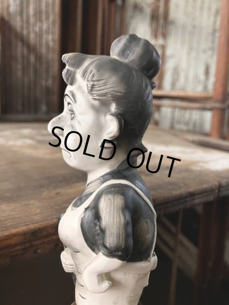 画像8: 50s Vintage KWITCHERBELYAKEN JAPAN Weird People Ceramic Statue (M314)  (8)