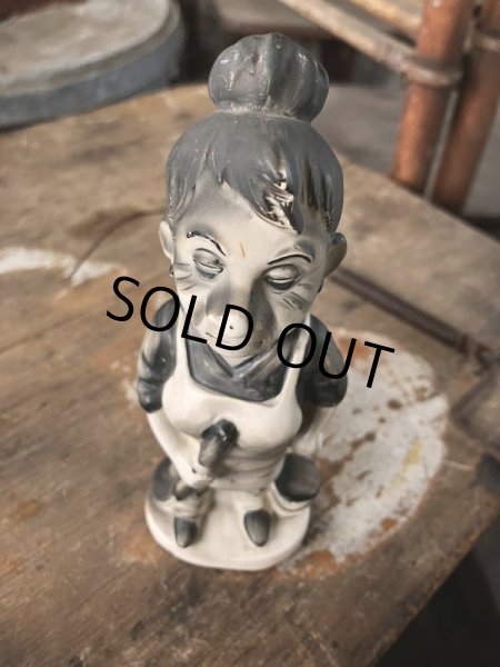 画像7: 50s Vintage KWITCHERBELYAKEN JAPAN Weird People Ceramic Statue (M314)  (7)