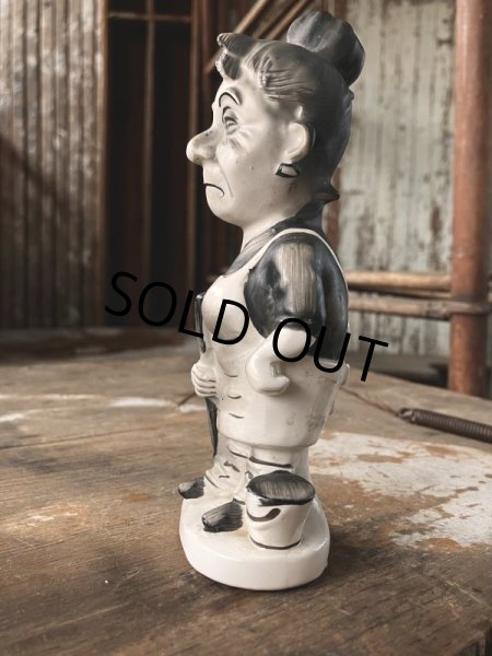 画像4: 50s Vintage KWITCHERBELYAKEN JAPAN Weird People Ceramic Statue (M314)  (4)