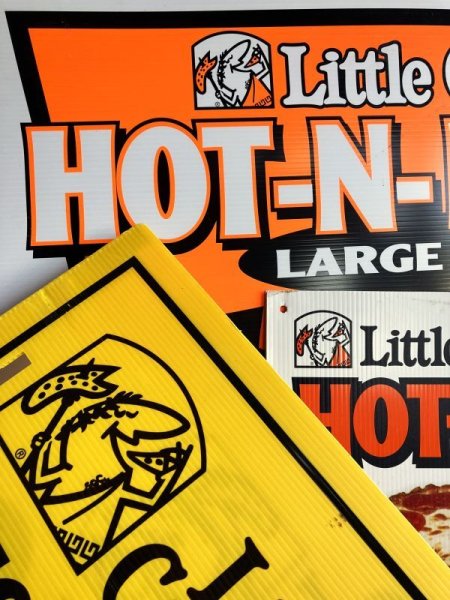 画像7: Vintage Little Caesars Pizza Advertising Spinning Sign (M320) (7)