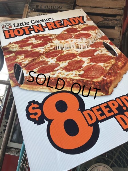 画像4: Vintage Little Caesars Pizza Advertising Spinning Sign (M319) (4)