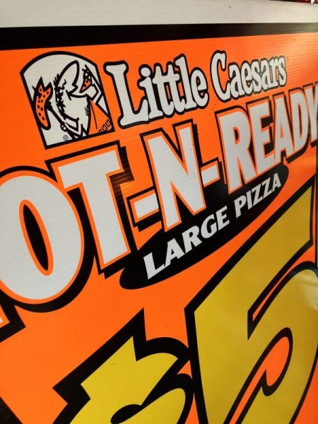 画像3: Vintage Little Caesars Pizza Advertising Spinning Sign (M320) (3)