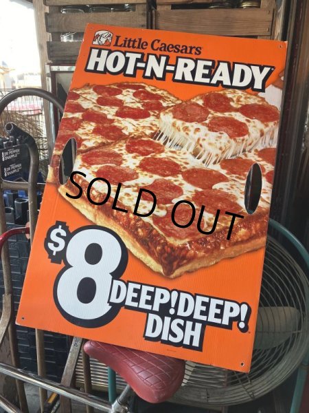 画像6: Vintage Little Caesars Pizza Advertising Spinning Sign (M319) (6)