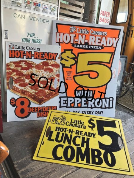 画像10: Vintage Little Caesars Pizza Advertising Spinning Sign (M319) (10)