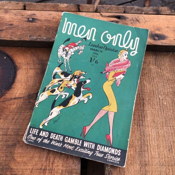 画像1: 50s Vintage MEN ONLY Coimc Book Pinup Girl Advertising (M338) (1)